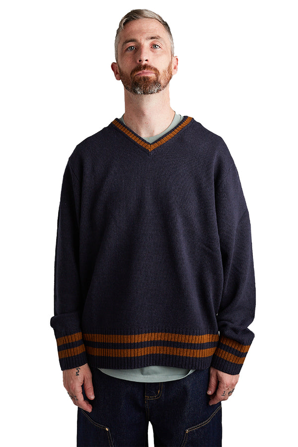 Carhartt WIP Stanford Sweater 'Dark Navy' - ROOTED