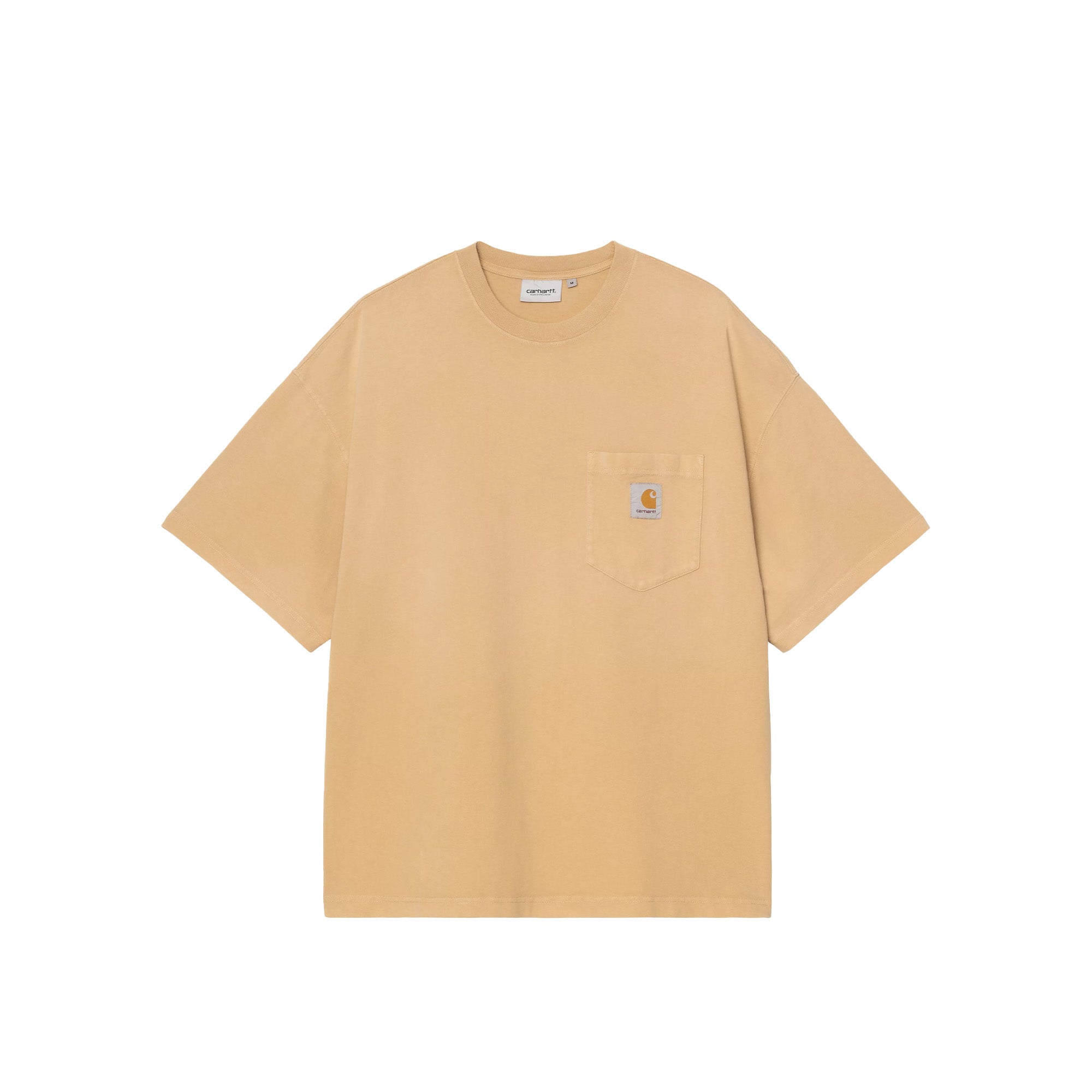 Carhartt WIP Chalk Wash Hudson Pocket Tee 'Dusty Hamilton Brown' - ROOTED