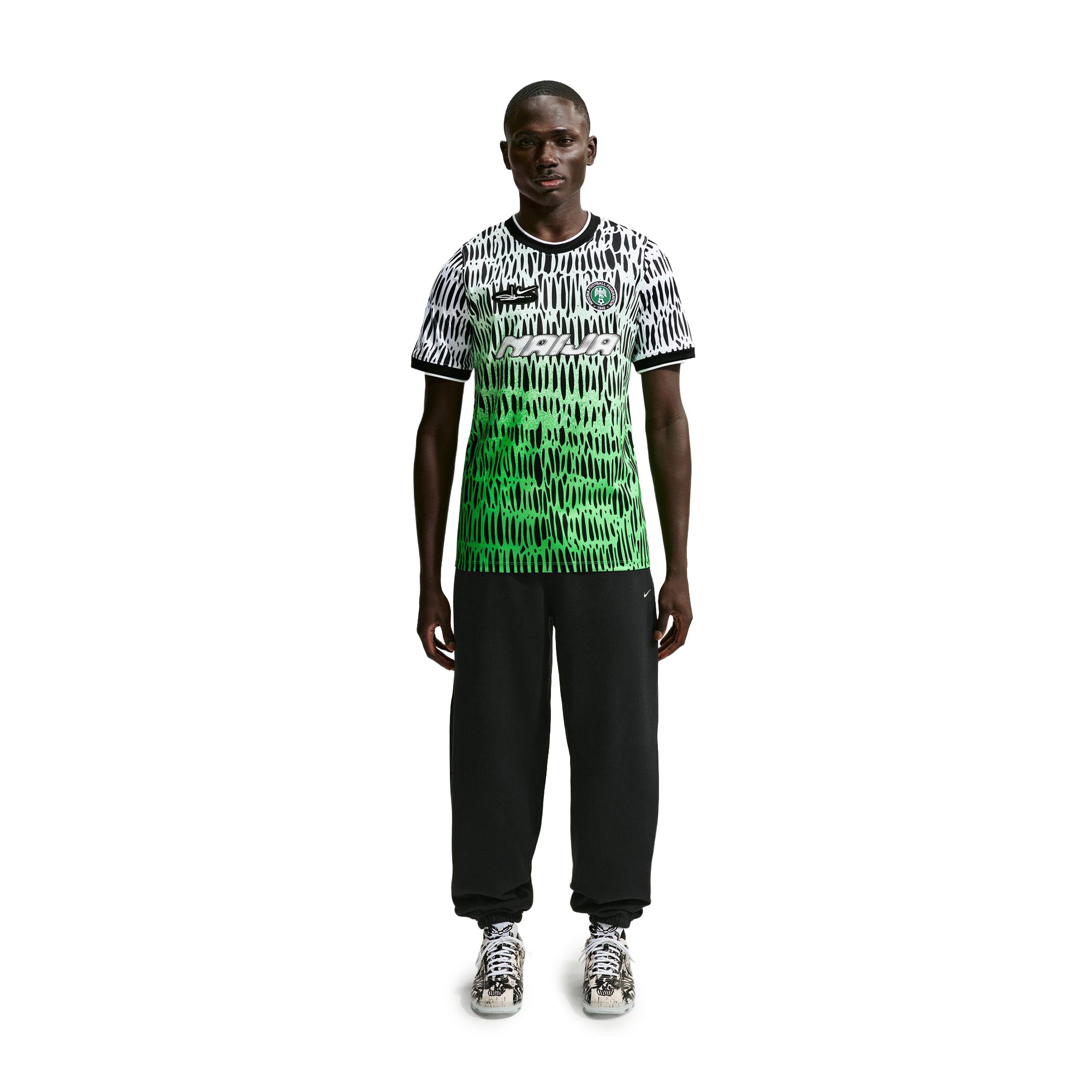 Nike x Slawn Academy Pro Short-Sleeve Soccer Top 'Black/White' - ROOTED