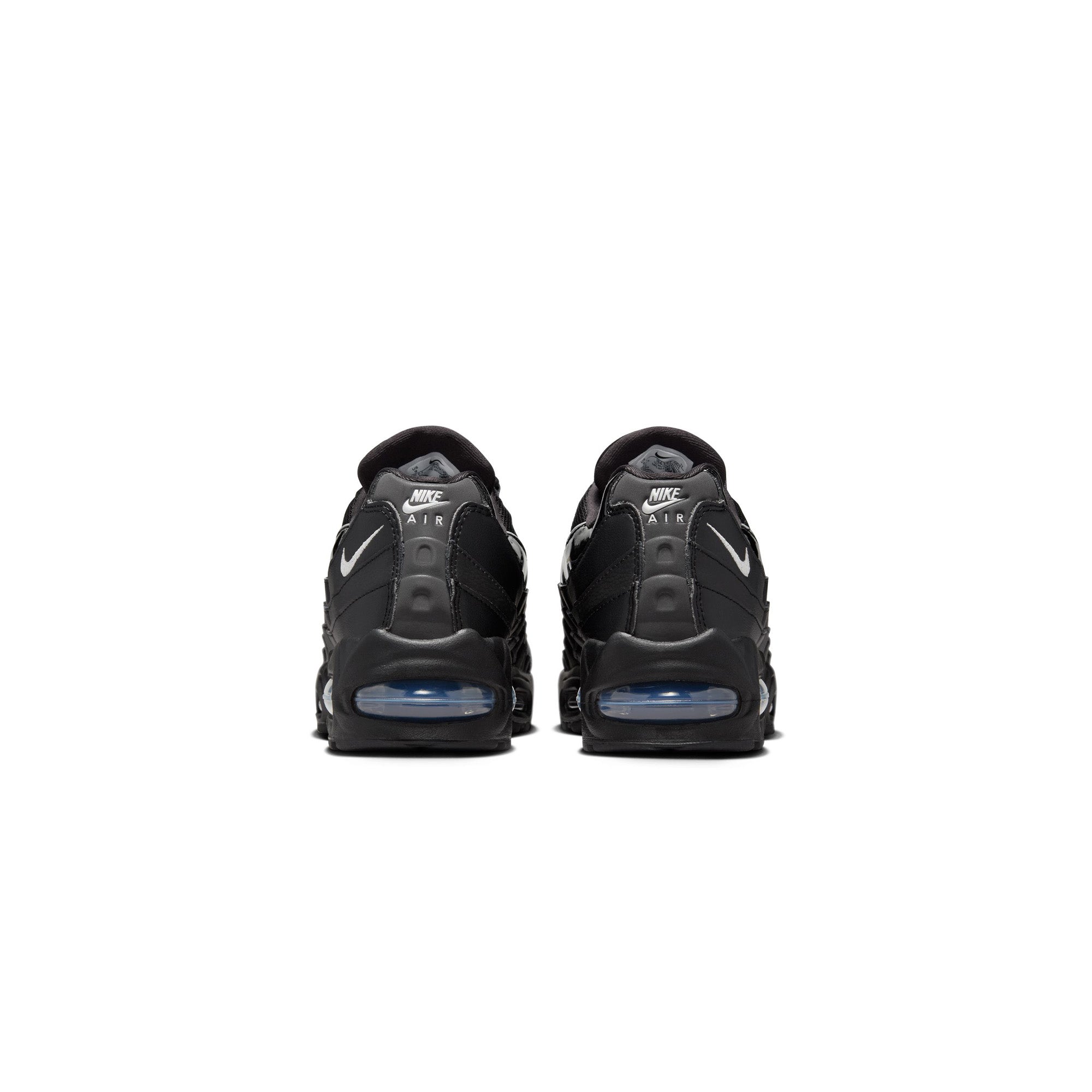 Womens Nike Air Max 95 Big Bubble 'Black/Metallic Silver' - ROOTED