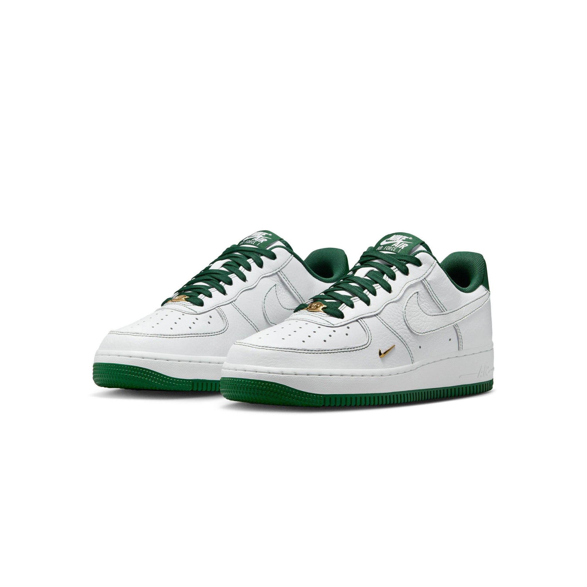Womens Nike Air Force 1 '07 Mini Jewel 'Black/Gorge Green/Metallic Green' - ROOTED