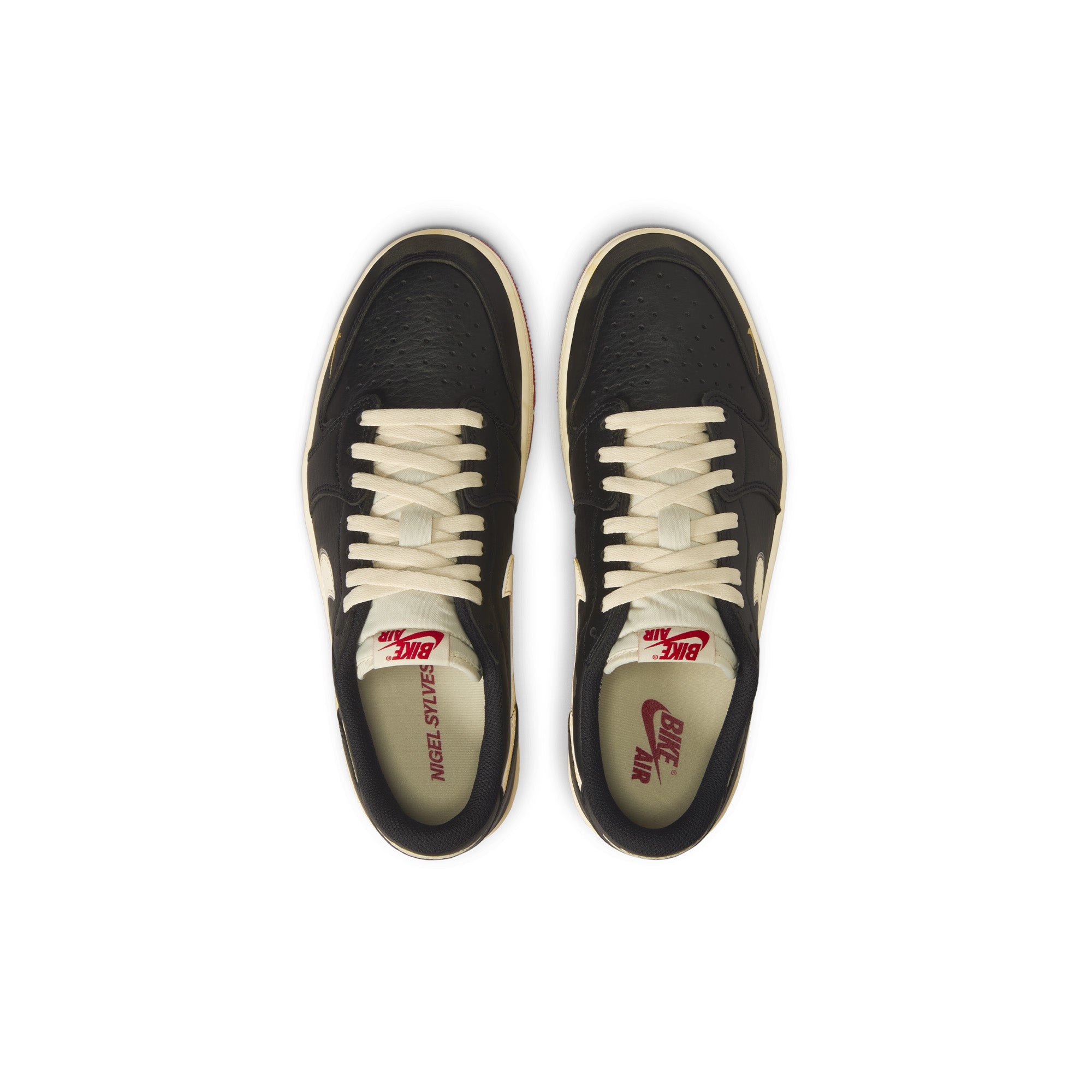 Air Jordan x Nigel Sylvester Mens 1 Low OG Shoes - ROOTED