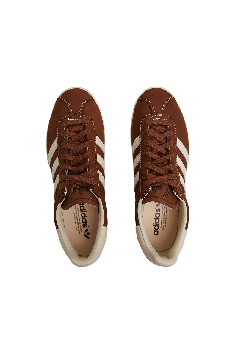 Brown leather adidas trainers Clearance