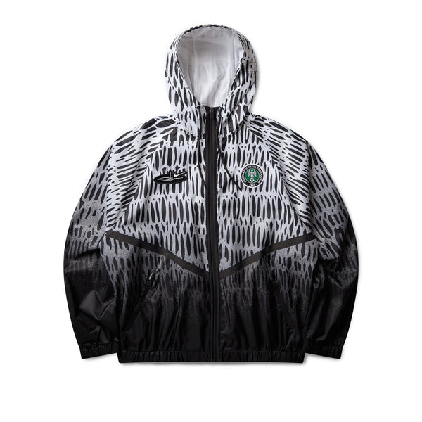 Nike x Slawn Nigeria Soccer Anthem Jacket 'Black/White'