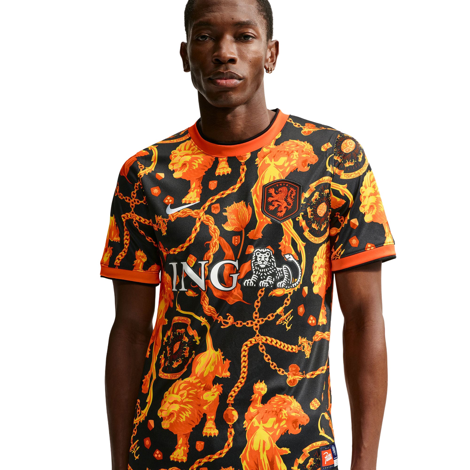 Nike x Patta Academy Pro Short-Sleeve Soccer Top 'Black/White' - ROOTED