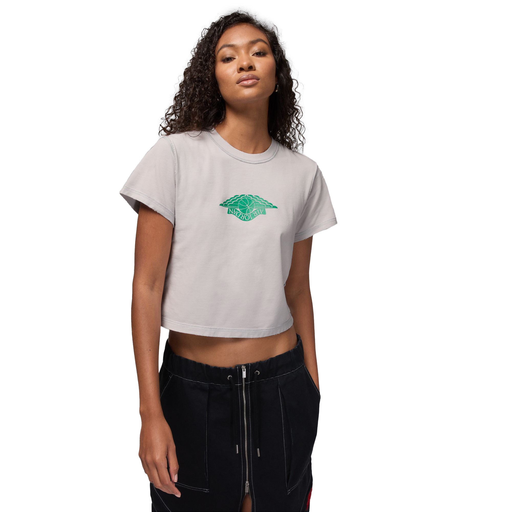Womens Jordan Rare Air Tee 'Neutral Grey' - ROOTED
