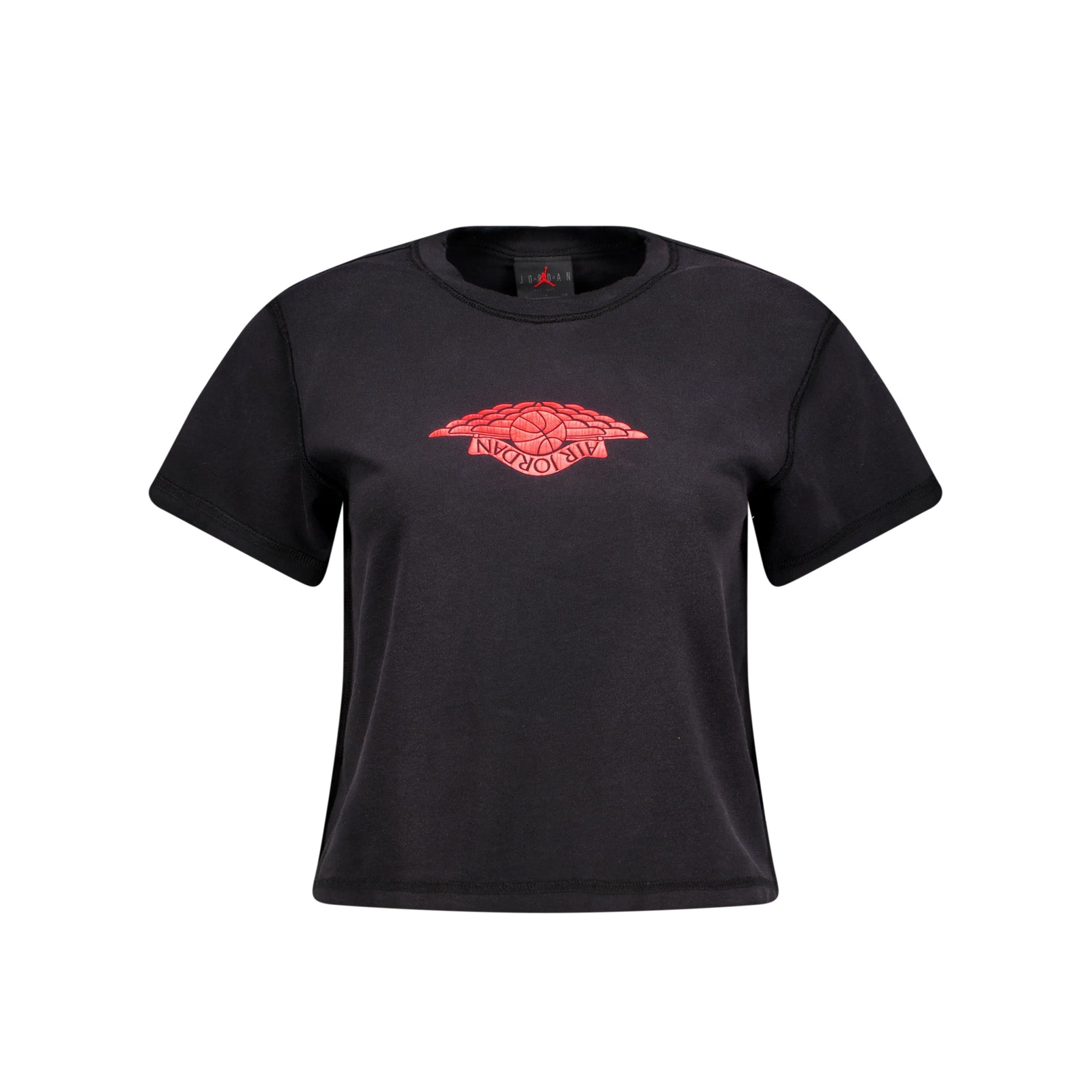 Womens Jordan Rare Air Tee 'Black' - ROOTED