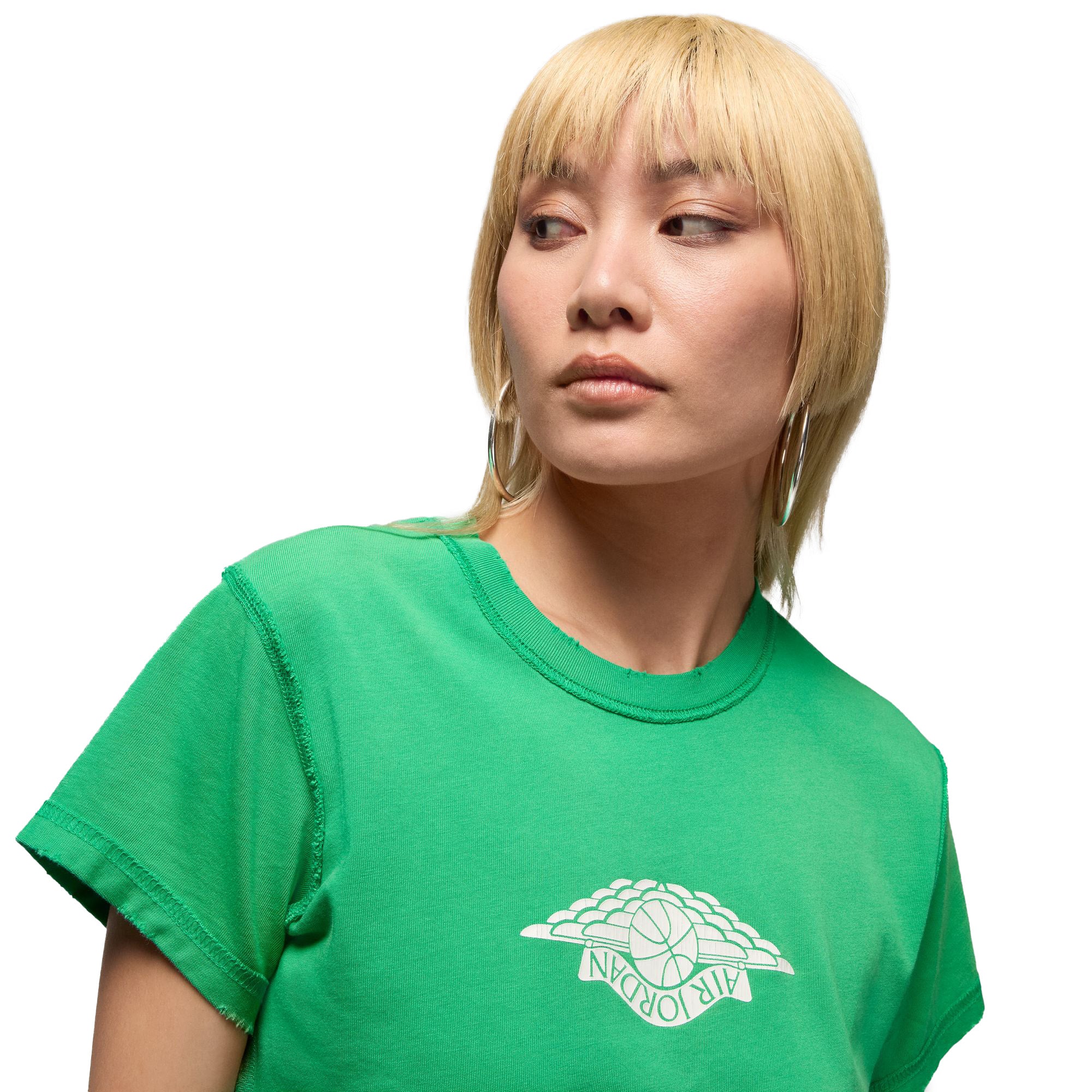 Womens Jordan Rare Air Tee 'Stadium Green' - ROOTED