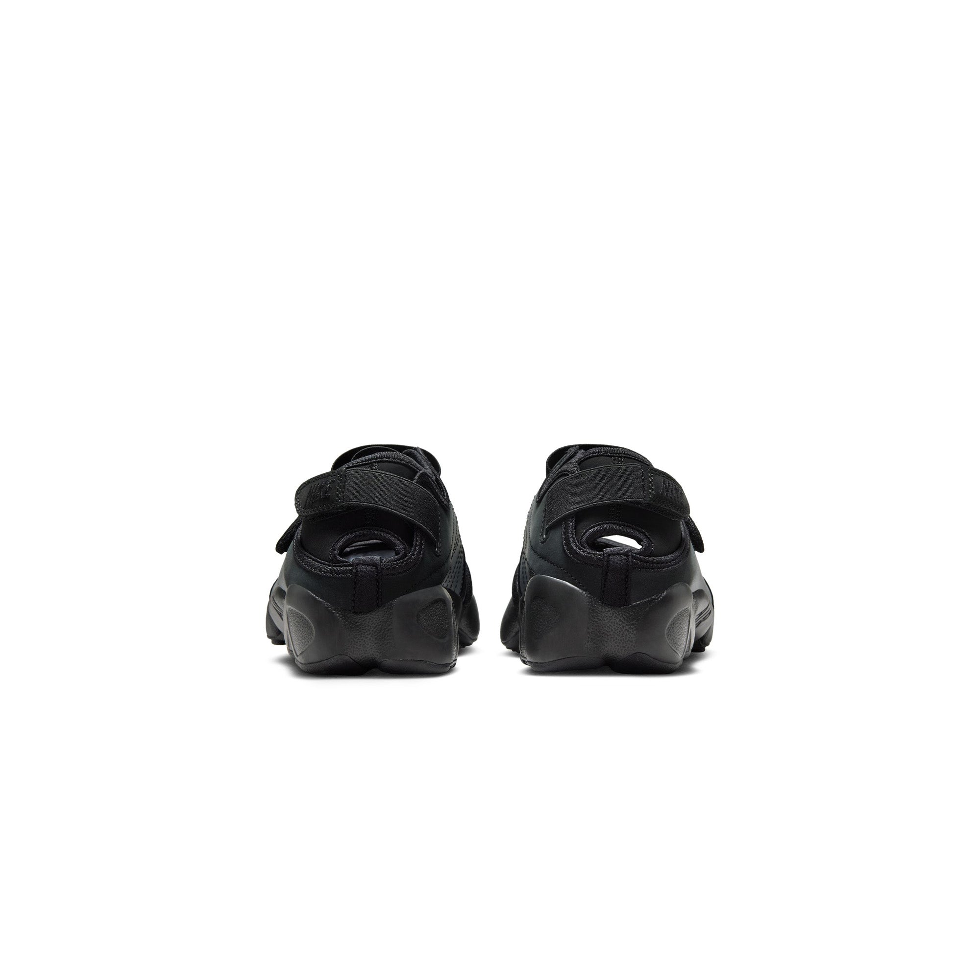 Womens Nike Air Rift Leather 'Metallic Silver/Black' - ROOTED