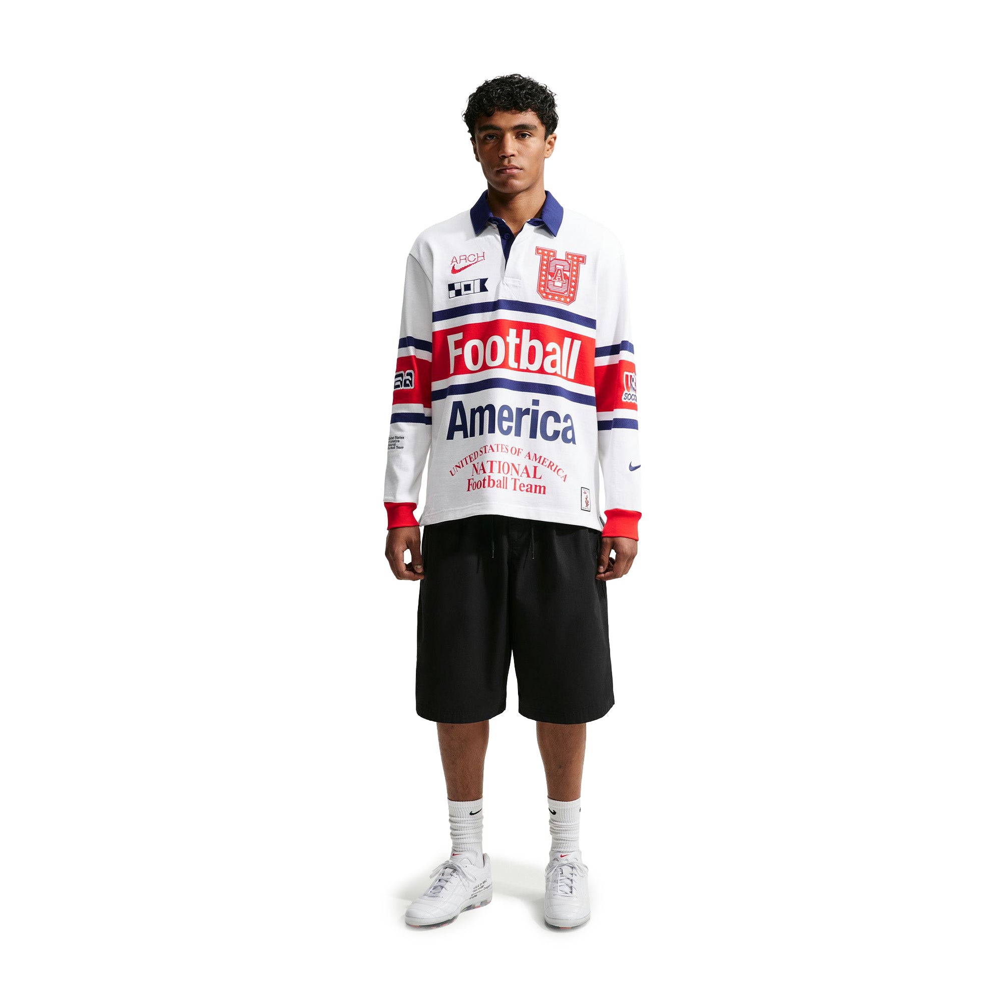 Nike x V.A.A. Long-Sleeve Rugby Top 'White' - ROOTED