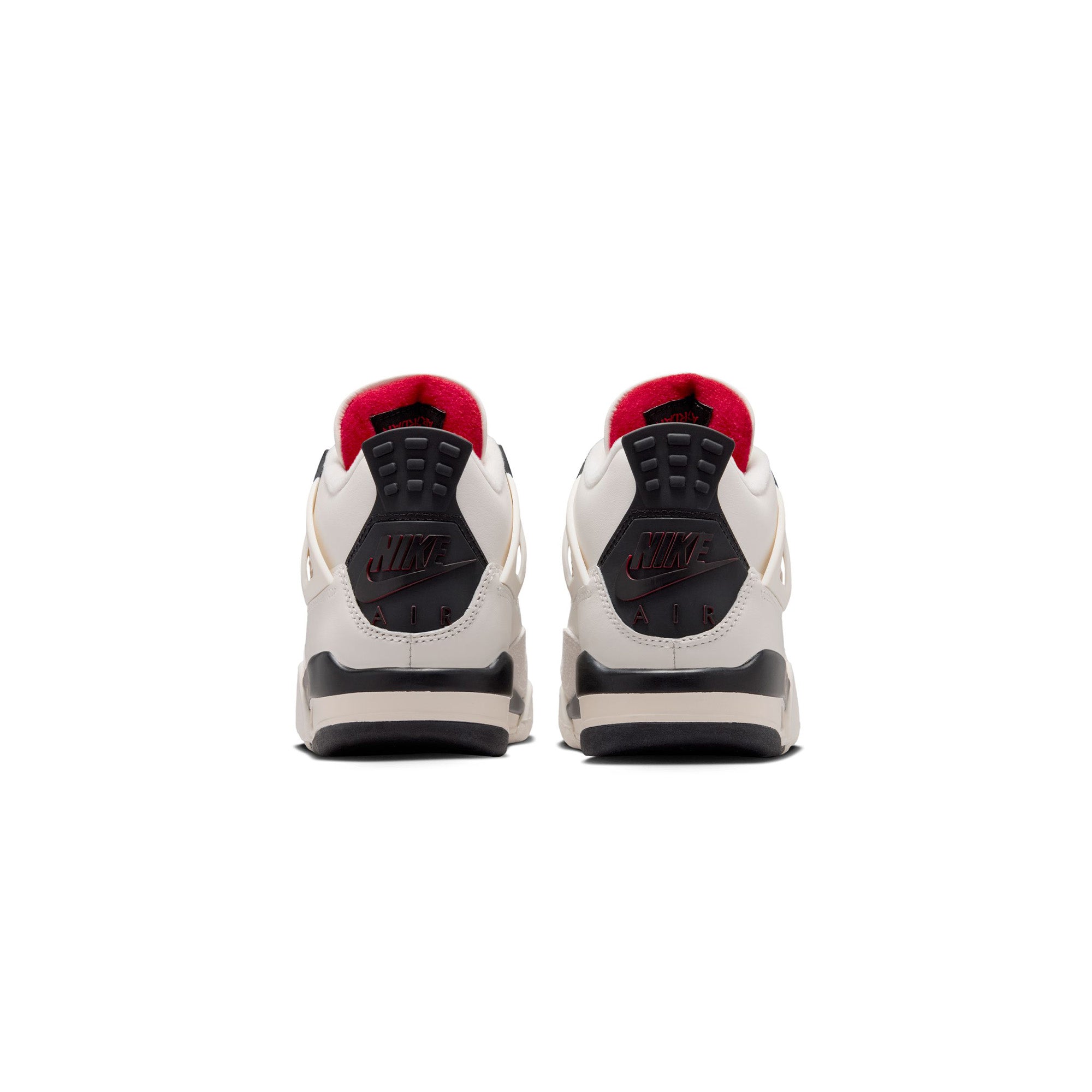 Kids Air Jordan 4 Retro OG FC 'Sail/Black/University Red' - ROOTED