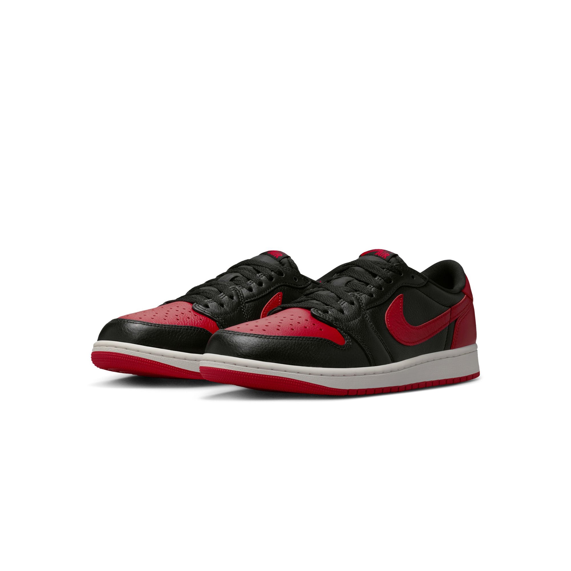Air Jordan 1 Retro Low 'Black/Black/Varsity Red' - ROOTED