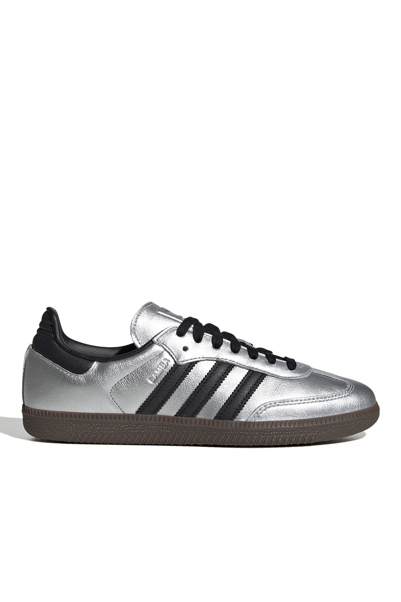 Adidas Womens Samba OG 'Silver Metallic/Core Black'