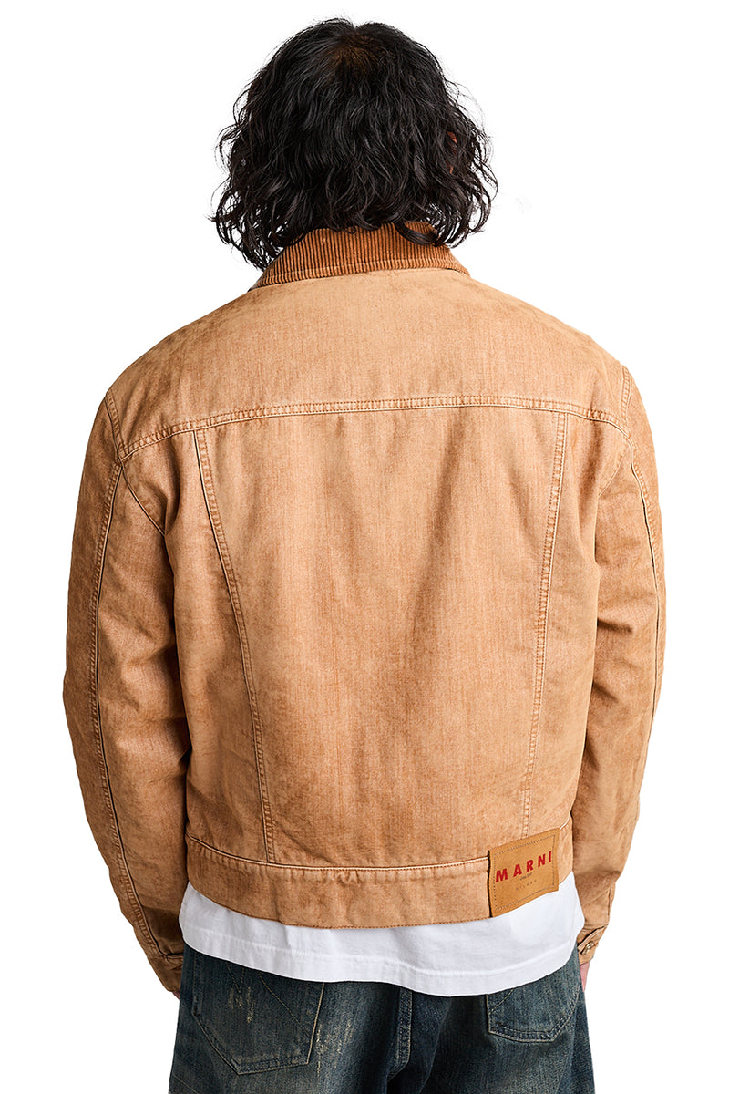 Marni Short Truck Jacket 'Buttercream' - ROOTED