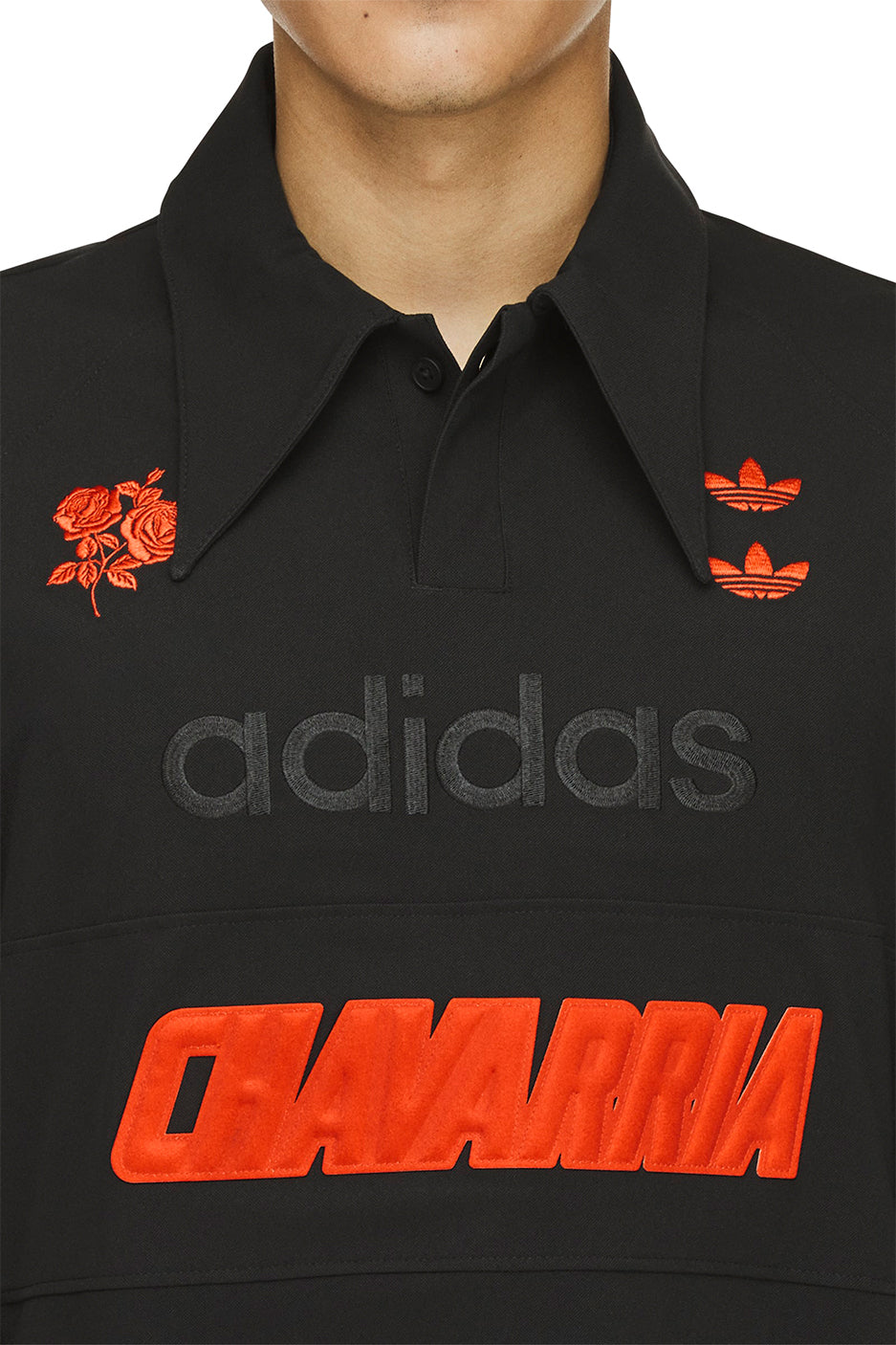 adidas x Willy Chavarria Polo Shirt 'Black'