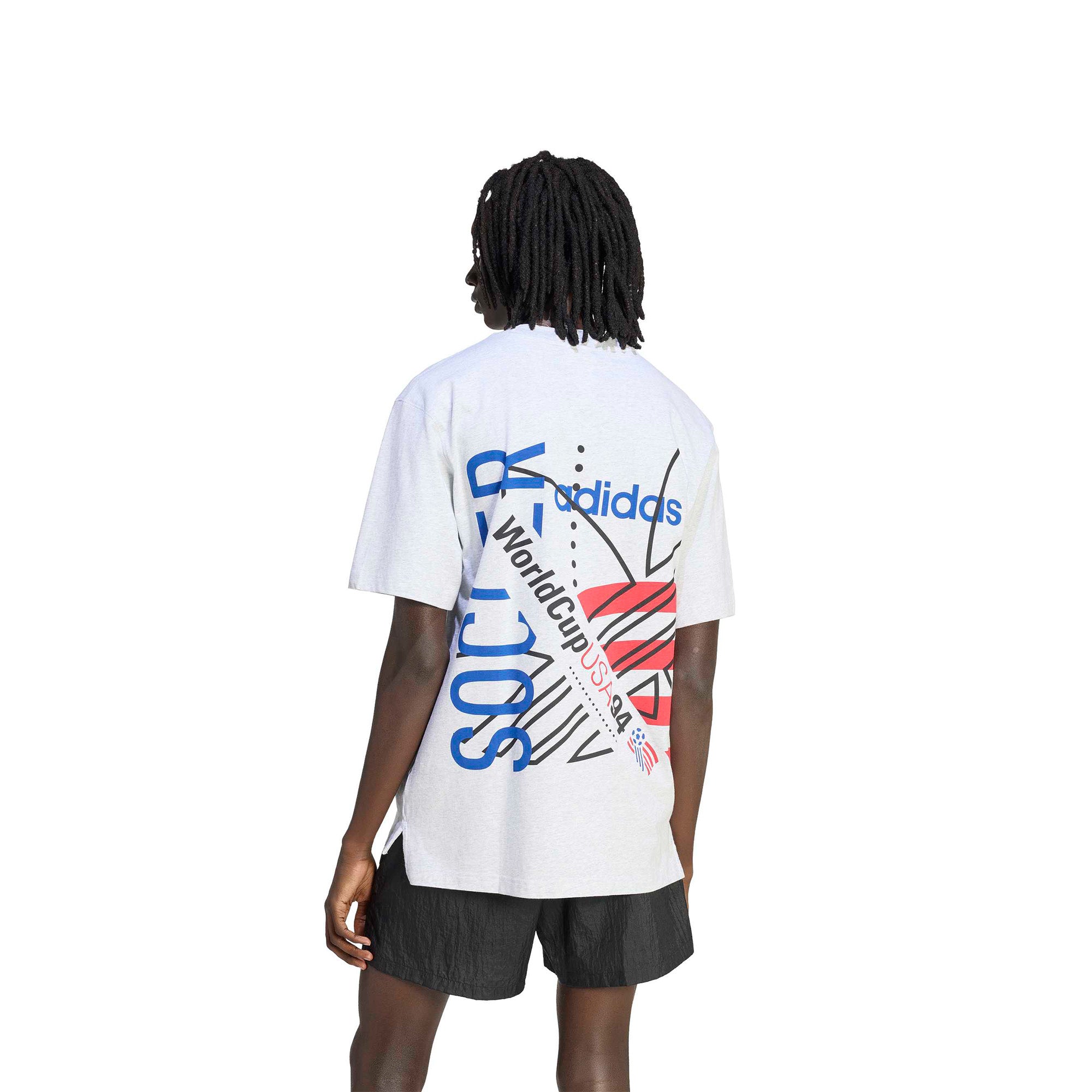 adidas USA Tee 'Heather Grey' - ROOTED