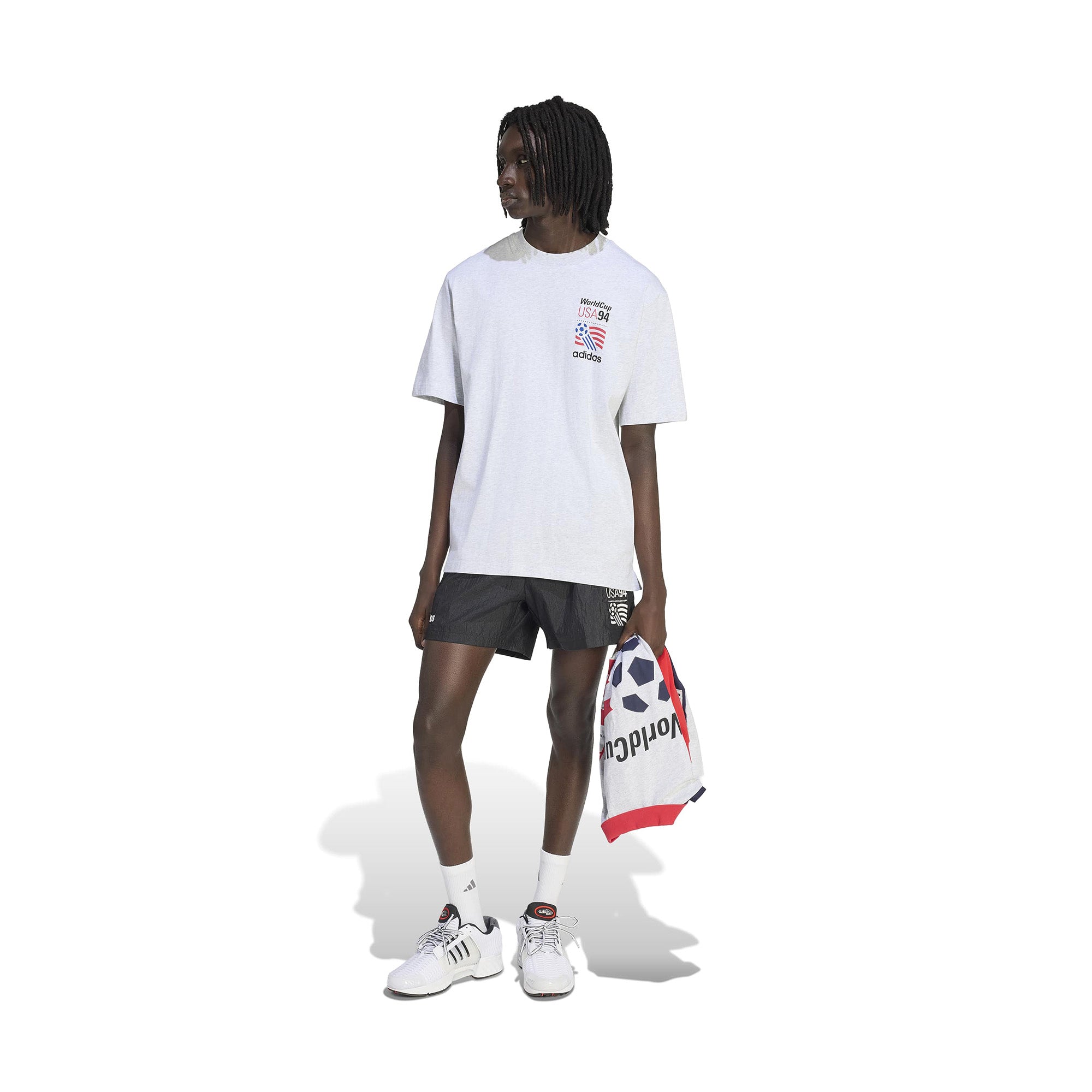 adidas USA Tee 'Heather Grey' - ROOTED