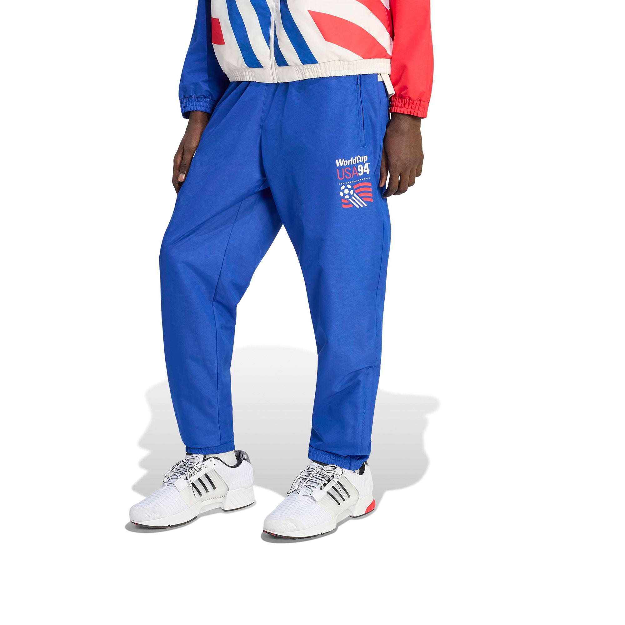 adidas USA Woven Track Pants 'Royal Blue' - ROOTED