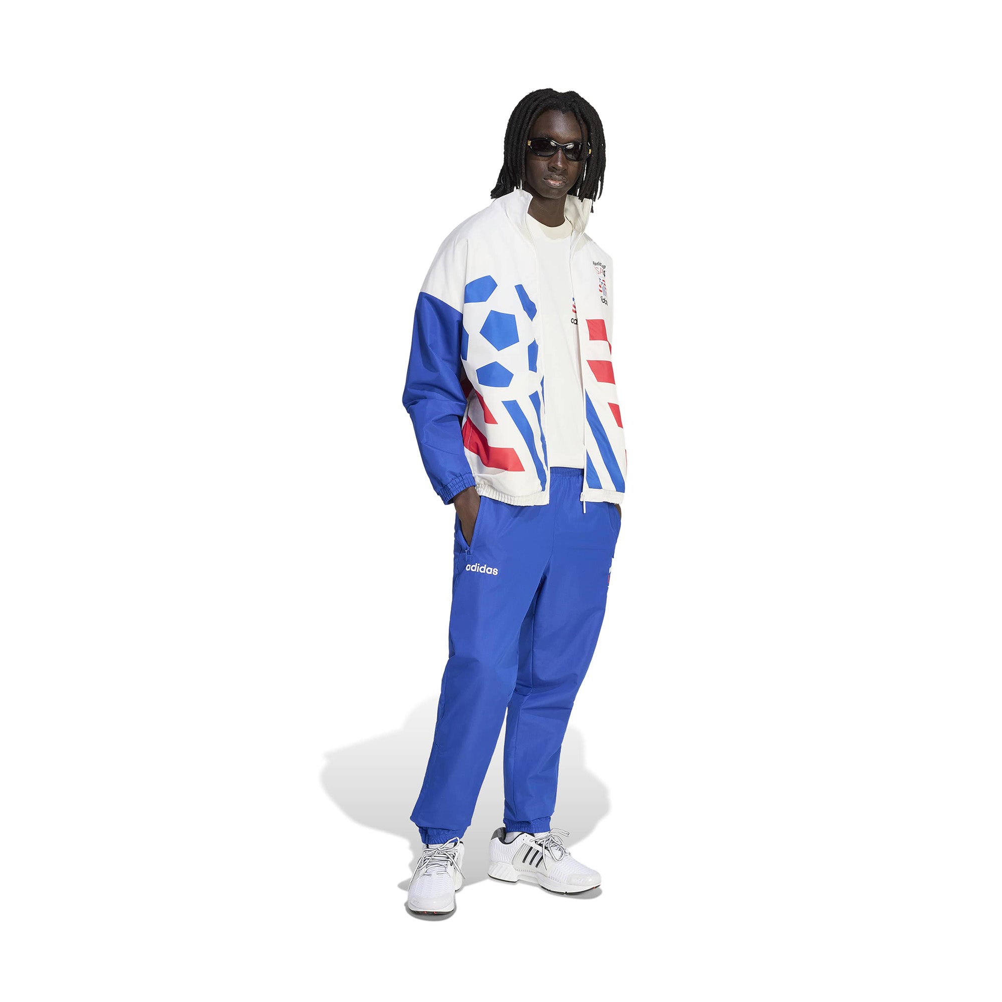 adidas USA Woven Track Pants 'Royal Blue' - ROOTED