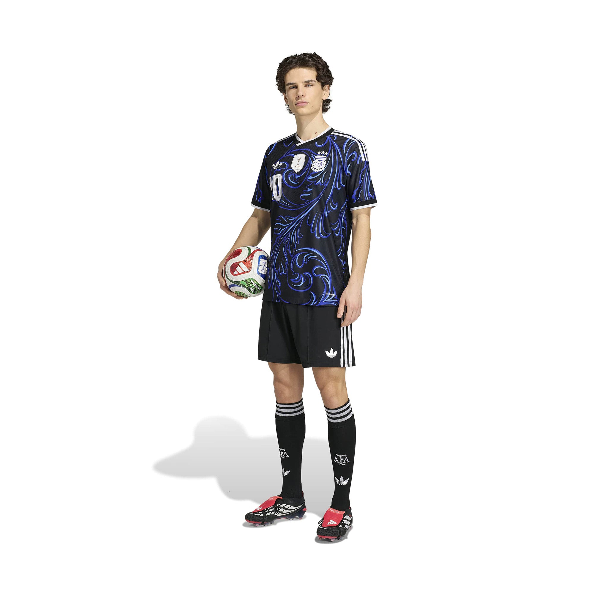 adidas AFA Away Jersey 'Black/Lucid Blue'