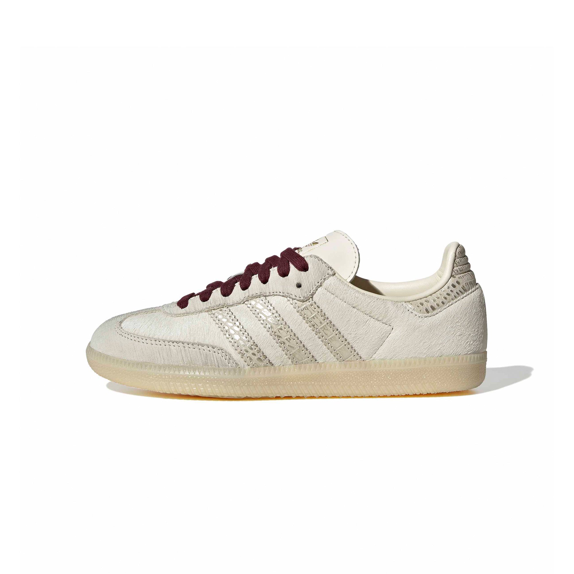 Womens adidas Samba OG 'Cream White/Maroon' - ROOTED