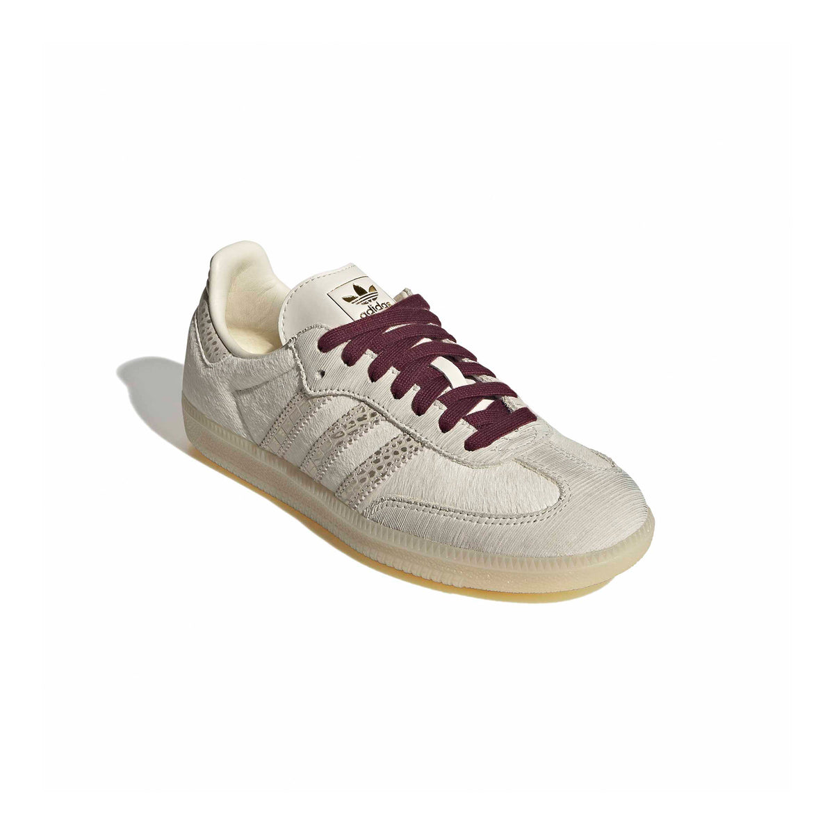 Womens adidas Samba OG 'Cream White/Maroon' - ROOTED