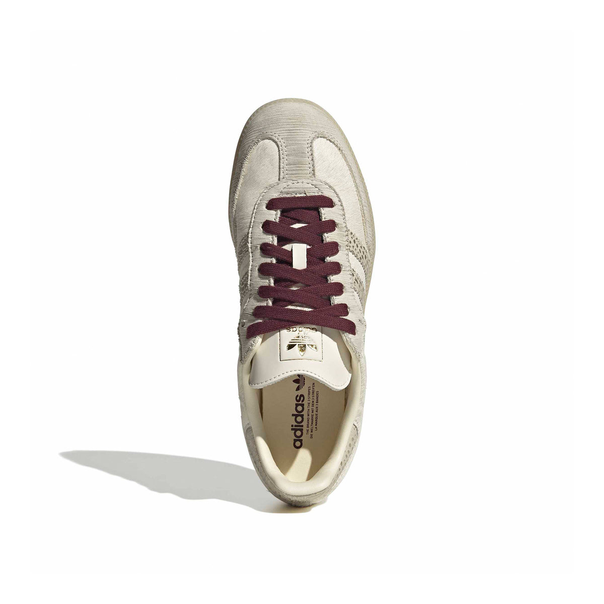 Womens adidas Samba OG 'Cream White/Maroon' - ROOTED