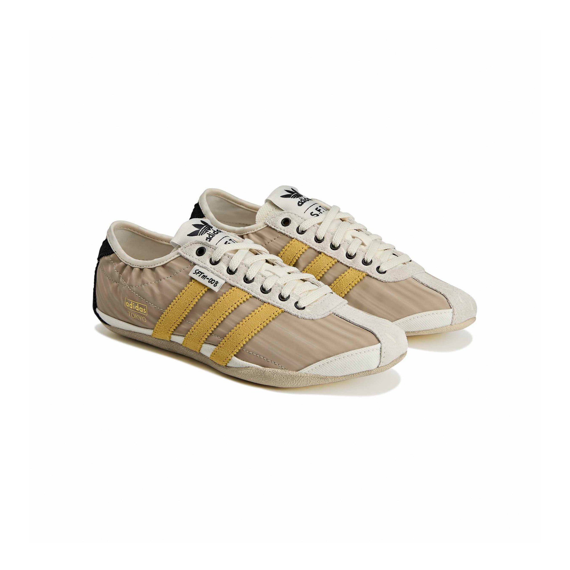 Womens adidas x SFTM Tokyo 'Off White/Preloved Yellow' - ROOTED