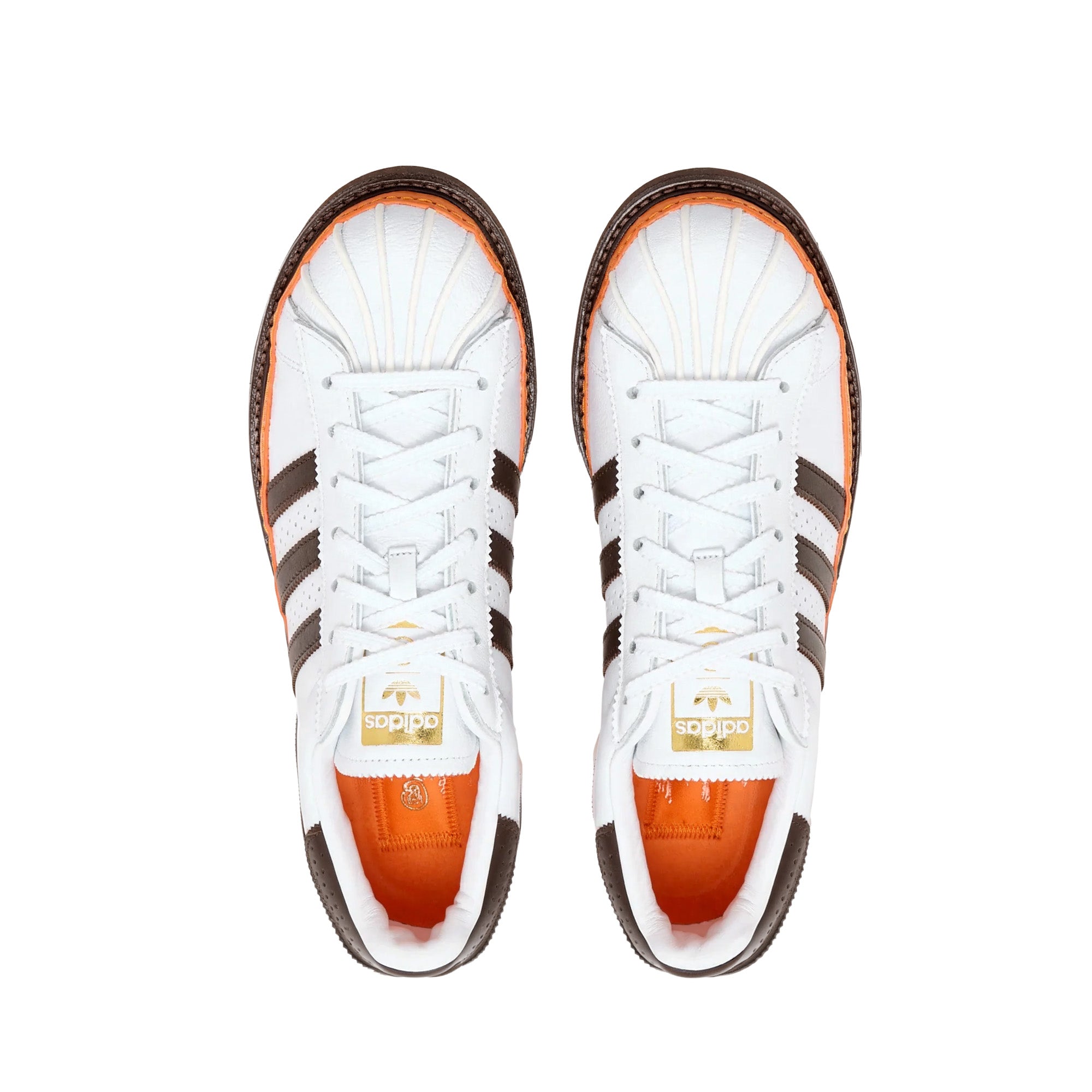 adidas x CLOT EX Orange Superstar 'White/Coffee' - ROOTED