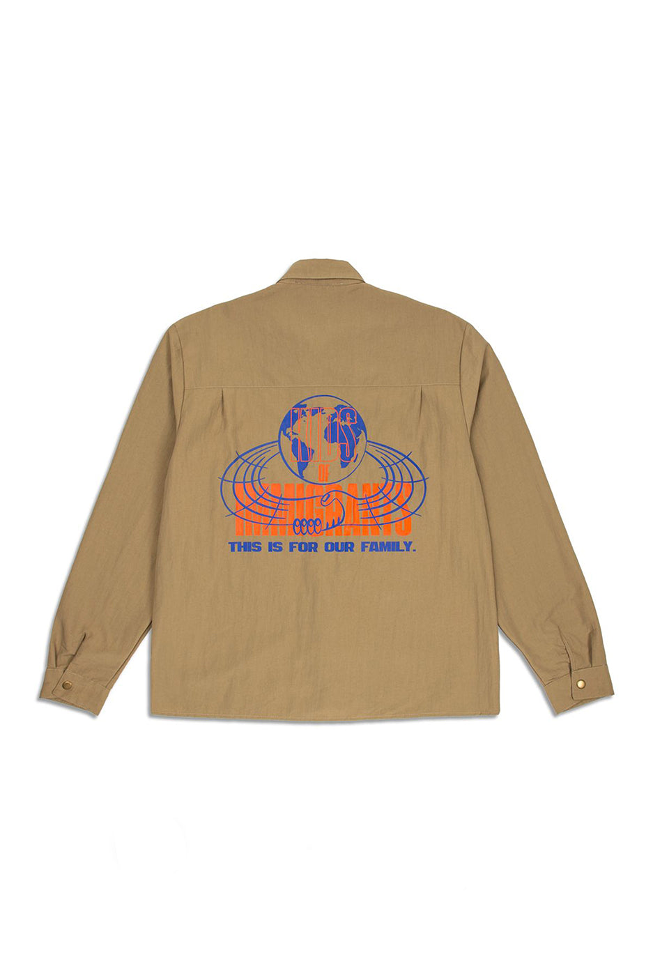 Kids of Immigrants Nylon Shirt Jacket 'Khaki'