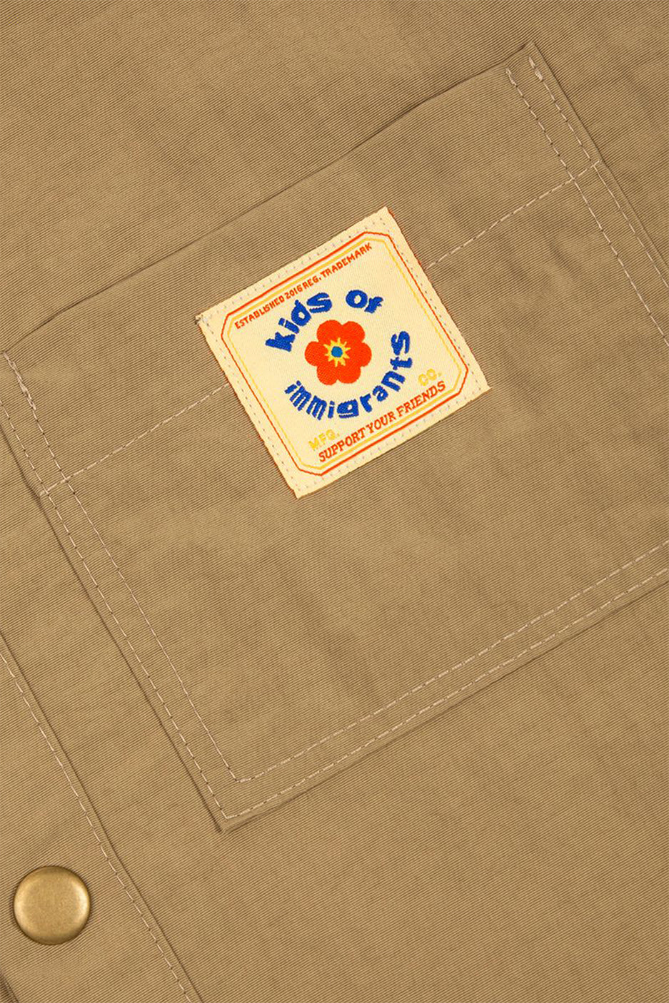 Kids of Immigrants Nylon Shirt Jacket 'Khaki'