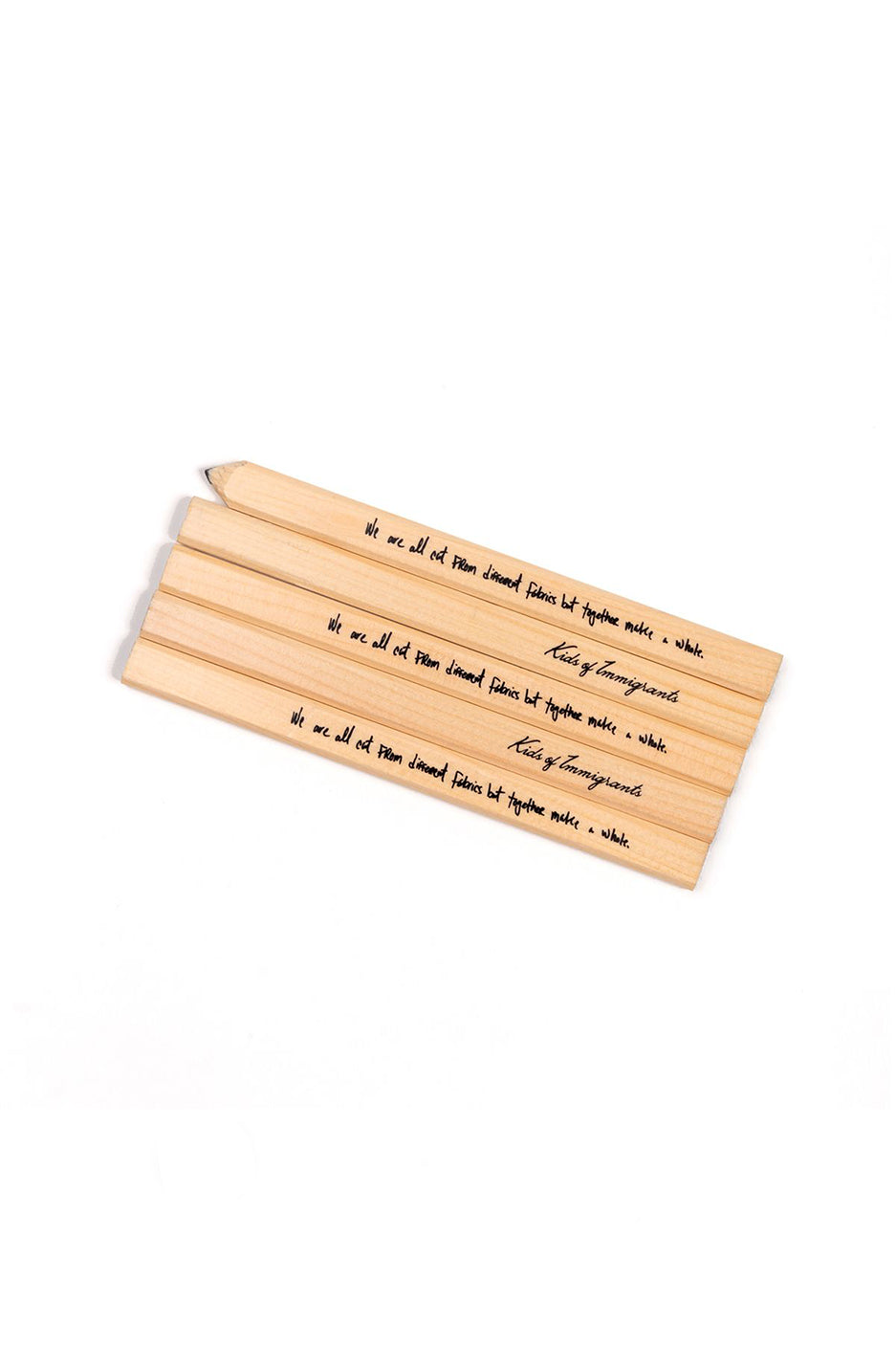 Kids of Immigrants Script Carpenter Pencil Pack