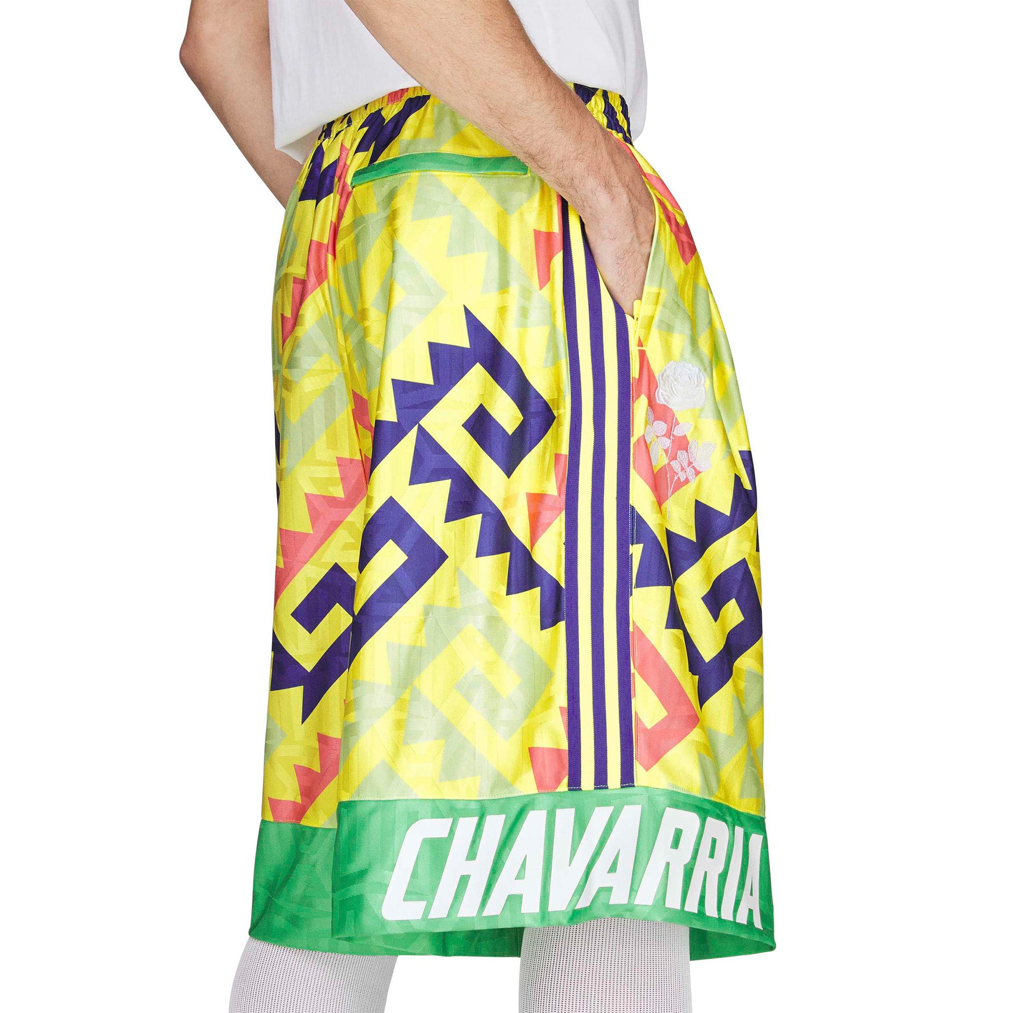 adidas x Willy Chavarria Long Shorts 'Lemon'