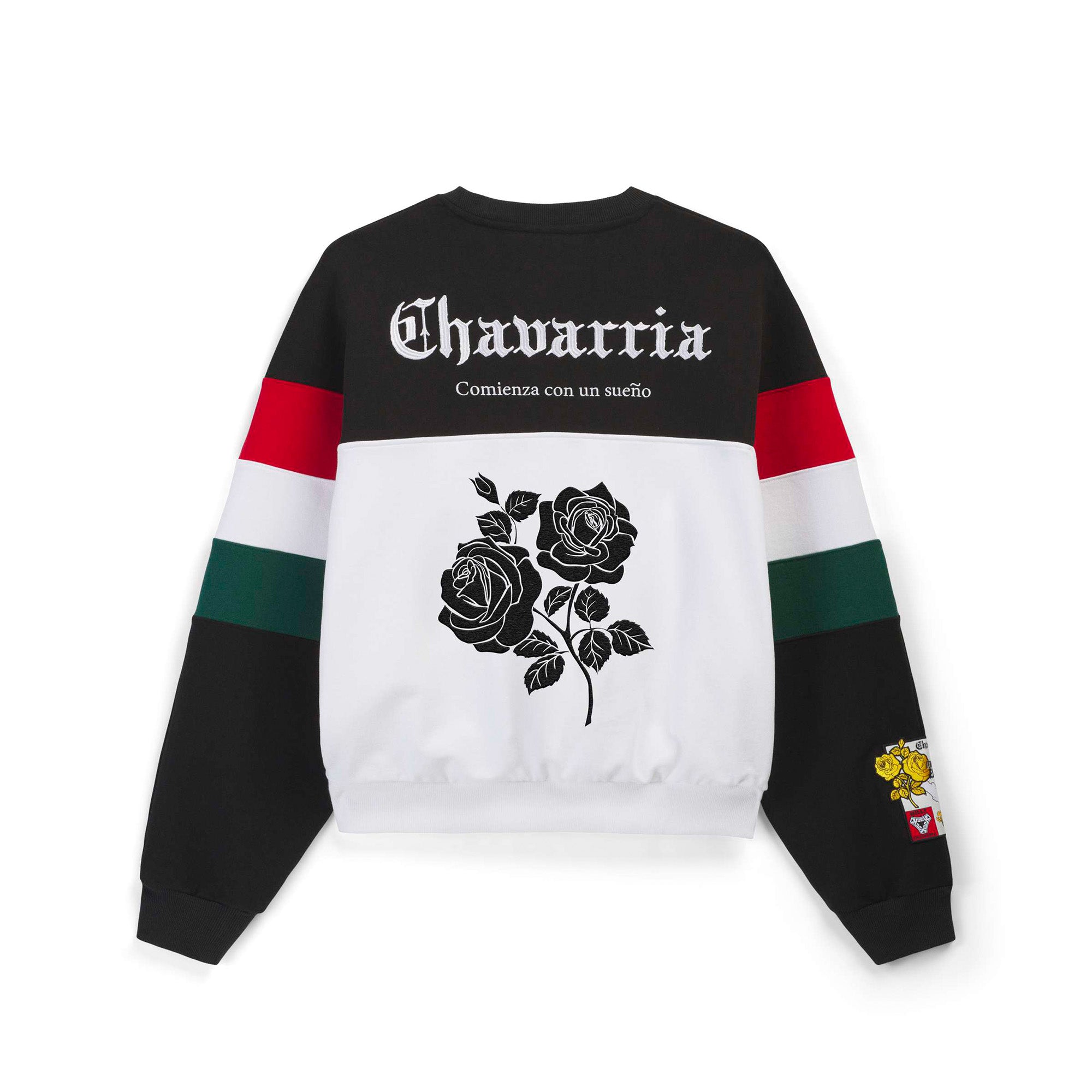 adidas x Willy Chavarria Crewneck Sweatshirt 'White/Black'