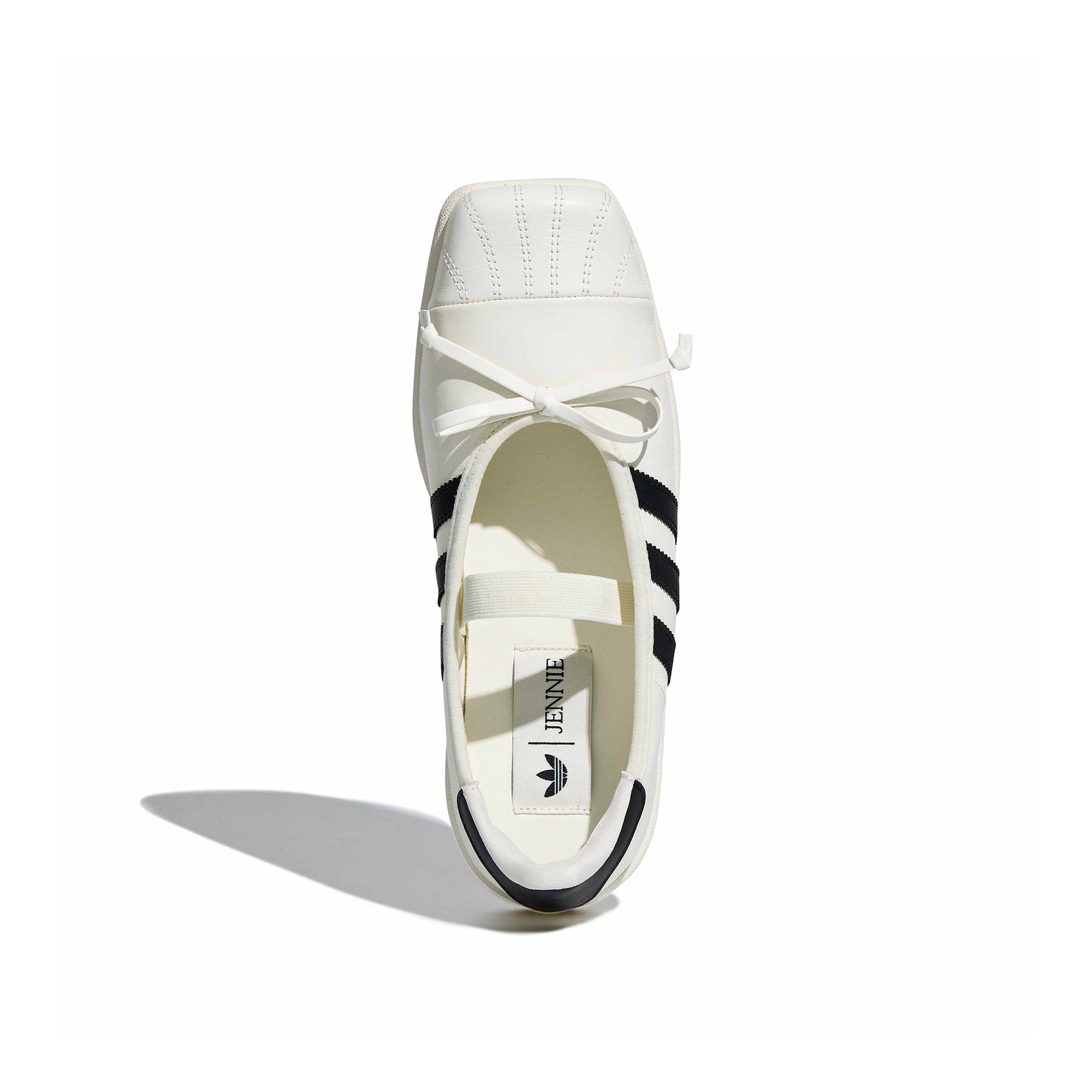 Womens adidas x JENNIE Superstar SQ Ballet 'White/Black' - ROOTED