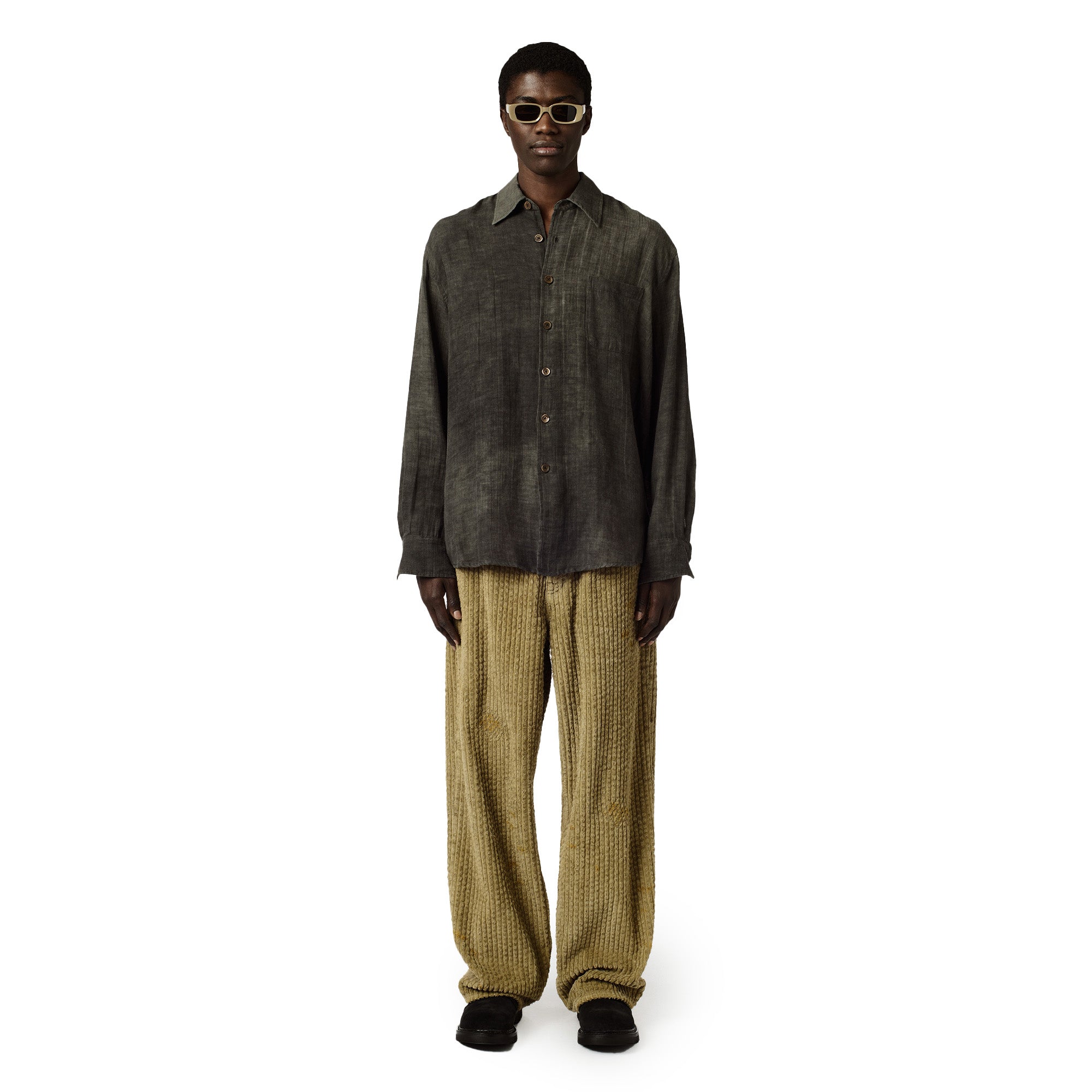 Our Legacy Sparse Cotton Above Shirt 'Dark Cloud'