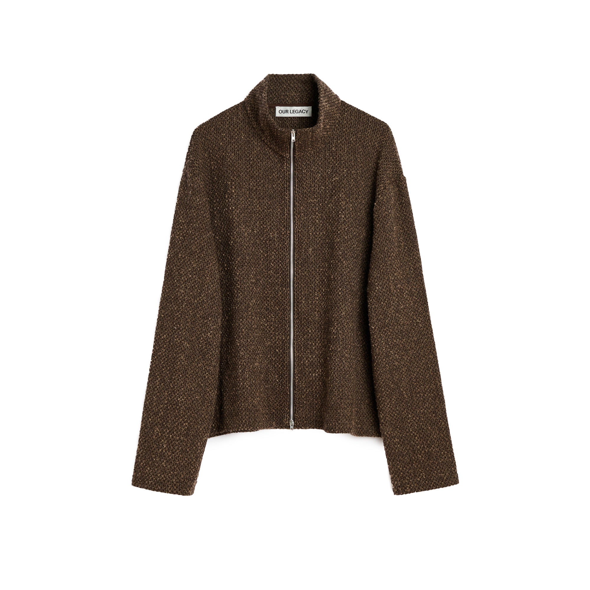 Our Legacy Shrunken Zip Polo 'Brown' - ROOTED