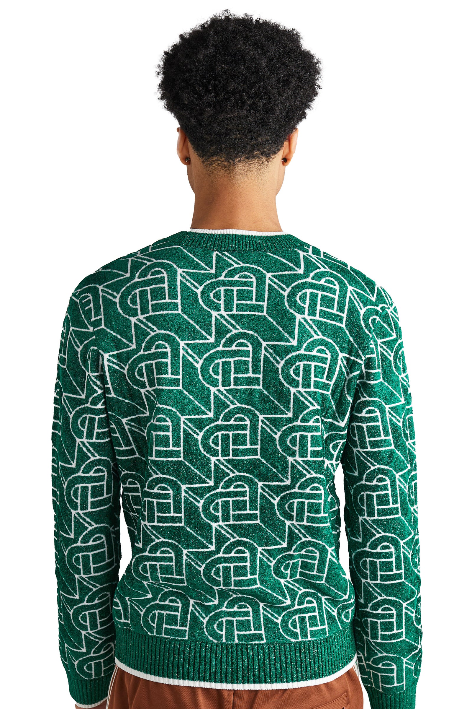 Casablanca Heart Monogram Crew  