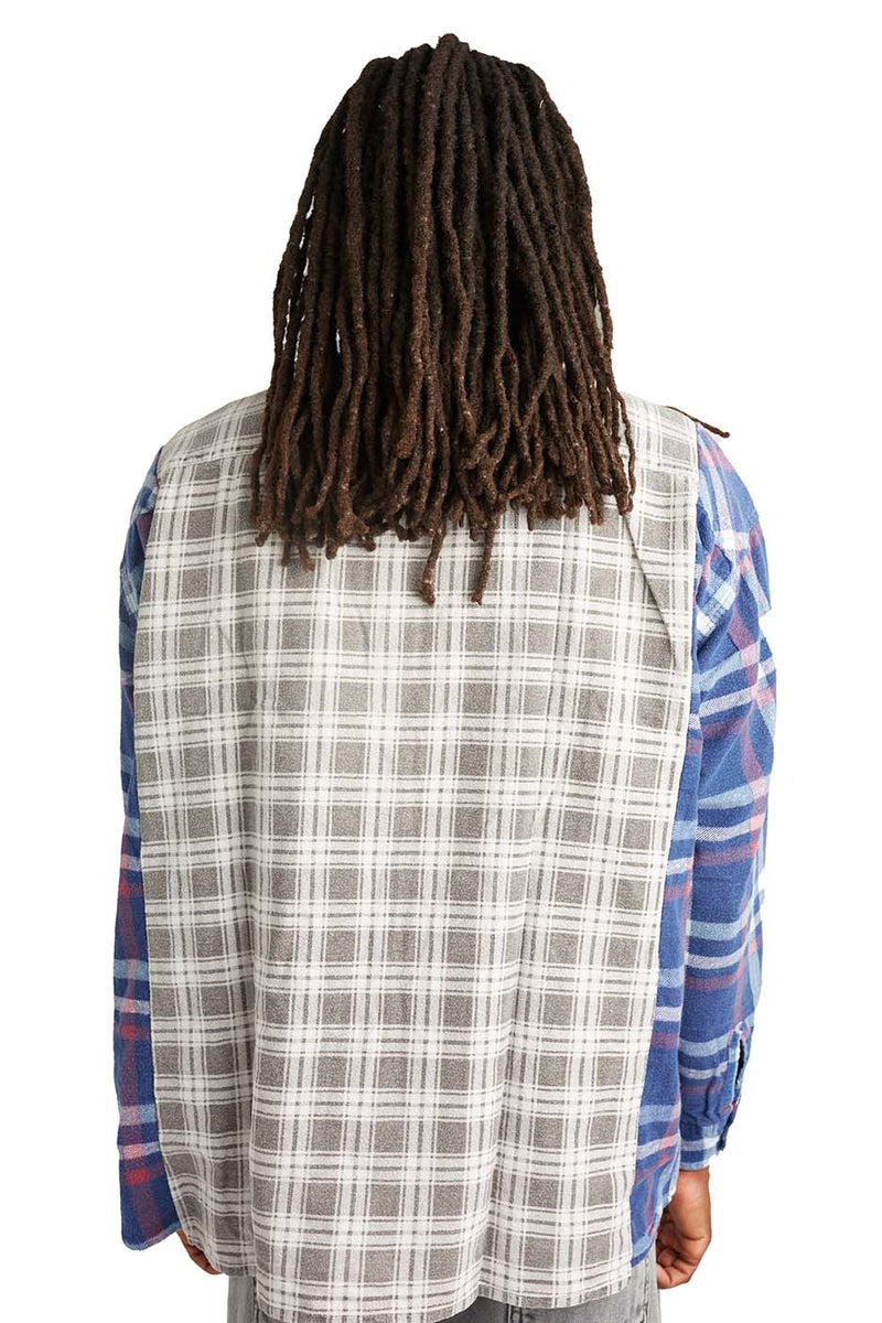 Needles Mens Ribbon Wide Flannel Shirt | ROOTED