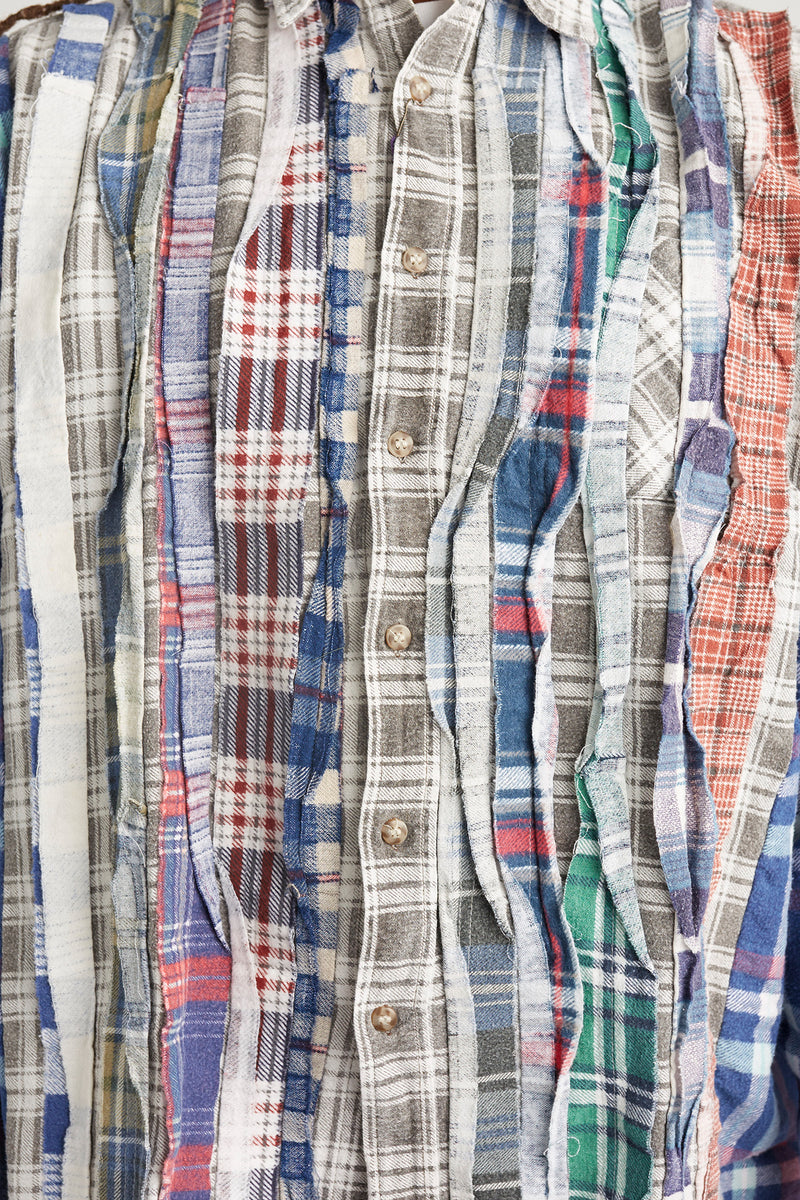 Needles Mens Ribbon Wide Flannel Shirt | ROOTED