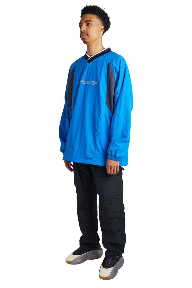 Martine Rose Sports Pullover 'Bright Blue/Navy' - ROOTED