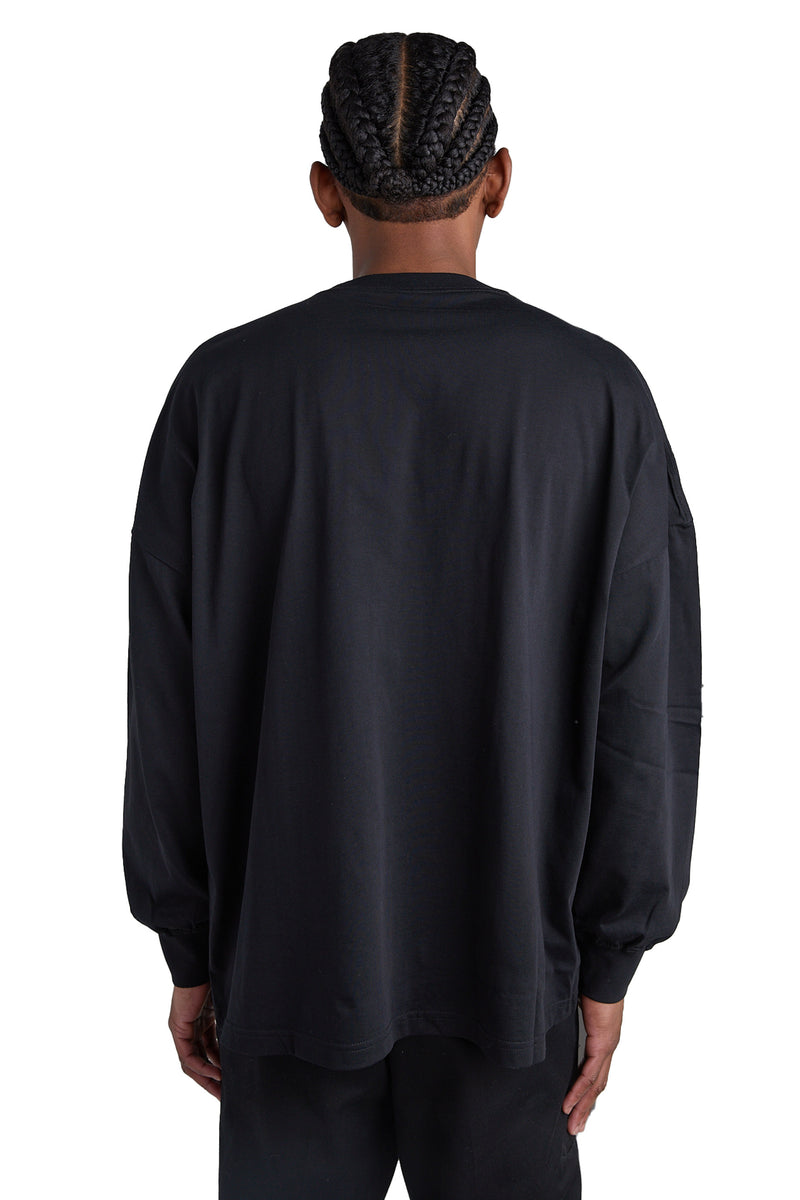 Martine Rose Oversized L/S Tee 'Black/MRS Tubes' | ROOTED