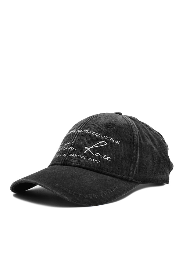 Martine Rose Signature Cap 'Washed Black' - ROOTED