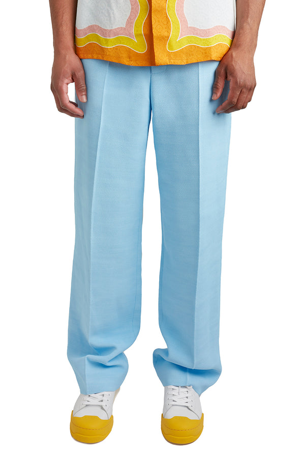 Casablanca Mens Flare Trouser 'Light Blue' - ROOTED