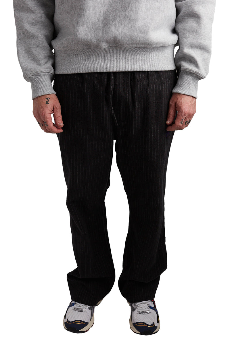 Needles C/L/W Pin Stripe Twill String Work Pant 'Black' - ROOTED