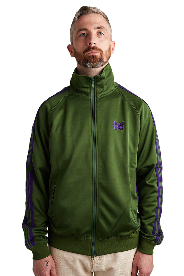 Needles Poly Smooth Track Jacket 'Ivy Green' - ROOTED