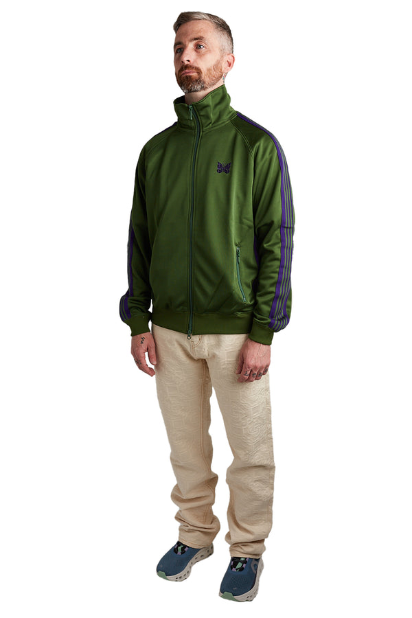 Needles Poly Smooth Track Jacket 'Ivy Green' - ROOTED