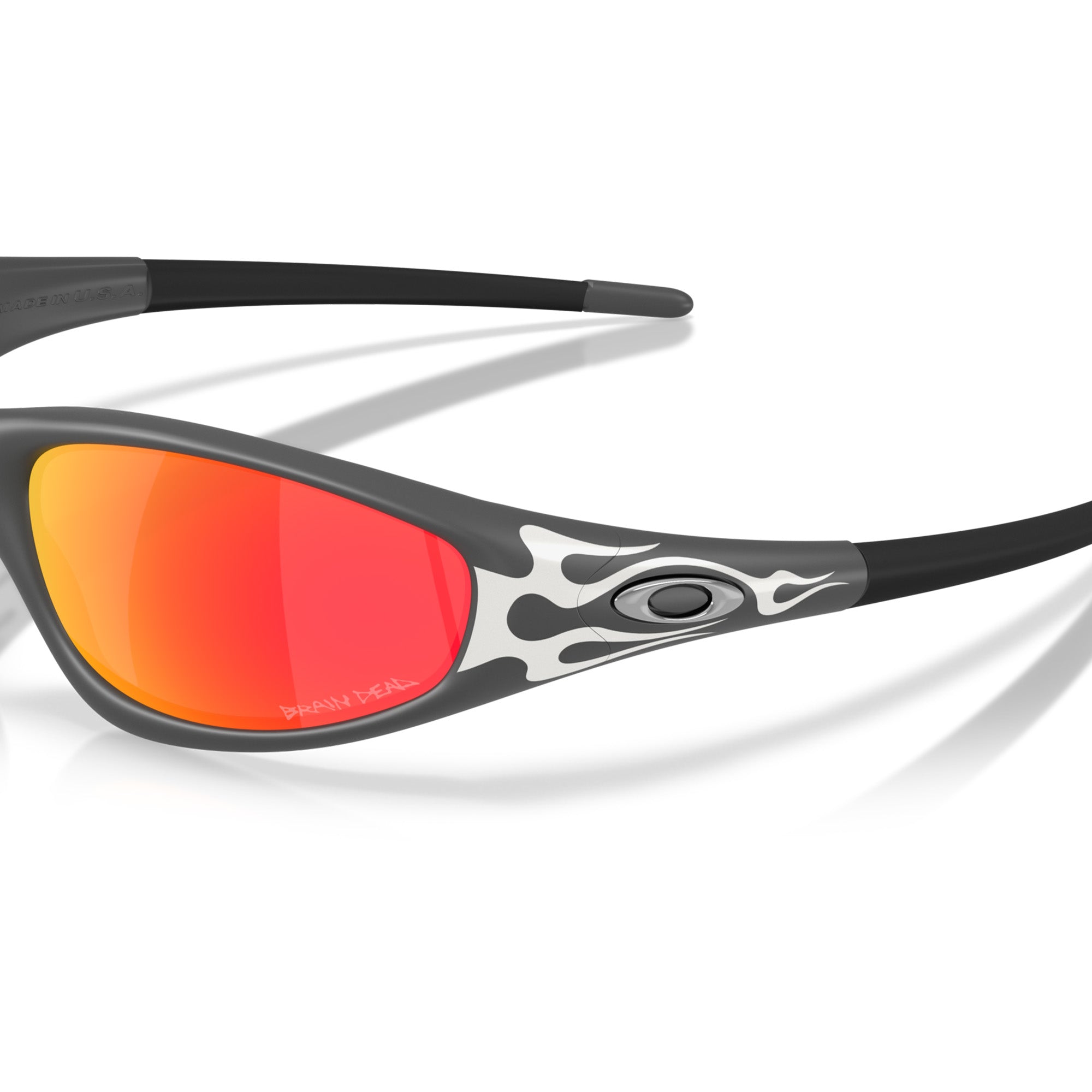 Oakley x Brain Dead Straight Jacket 99 'Matte Dark Grey w/ Prizm Ruby'