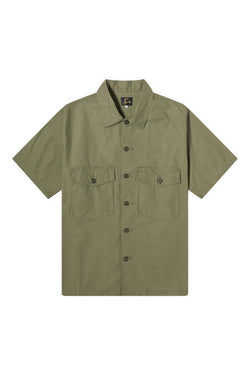 Needles Back Sateen Fatique Shirt 'Olive'