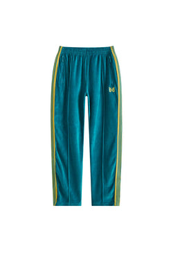 Needles C/Pe Velour Narrow Track Pants 'Turquoise'